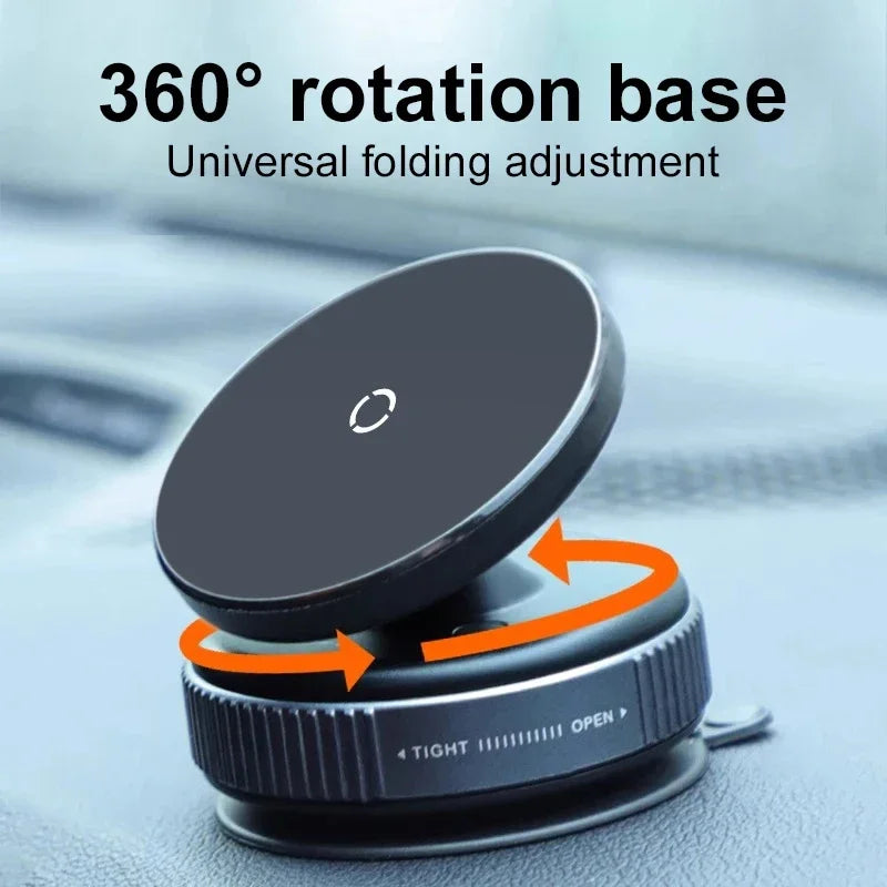 Vacuum Magnet Car Bracket Upgraded Version Multi-angles Adjustment Strong Magnetic Suck Foldable Car Navigation Phone Holder