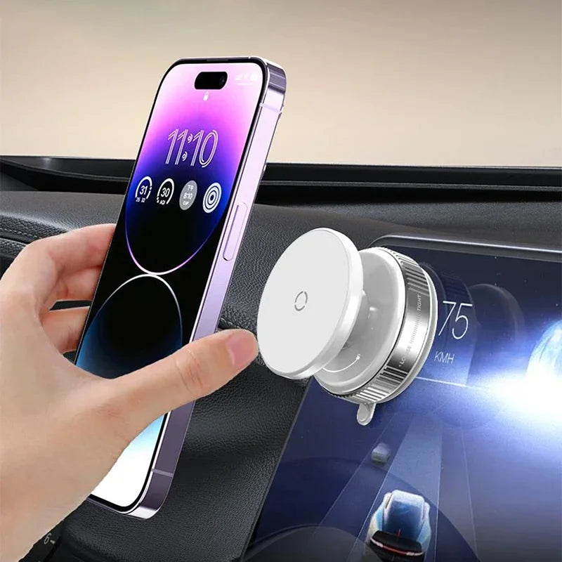 Vacuum Magnet Car Bracket Upgraded Version Multi-angles Adjustment Strong Magnetic Suck Foldable Car Navigation Phone Holder
